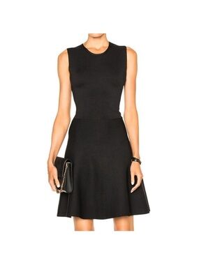 ALC Black Este Lace Back A Line Mini Dress